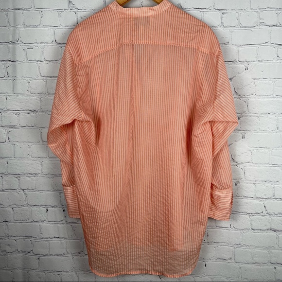 MUNTHE Melia oversized striped tunic blouse top pink stripes lagenlook, size 36 - Picture 3 of 15